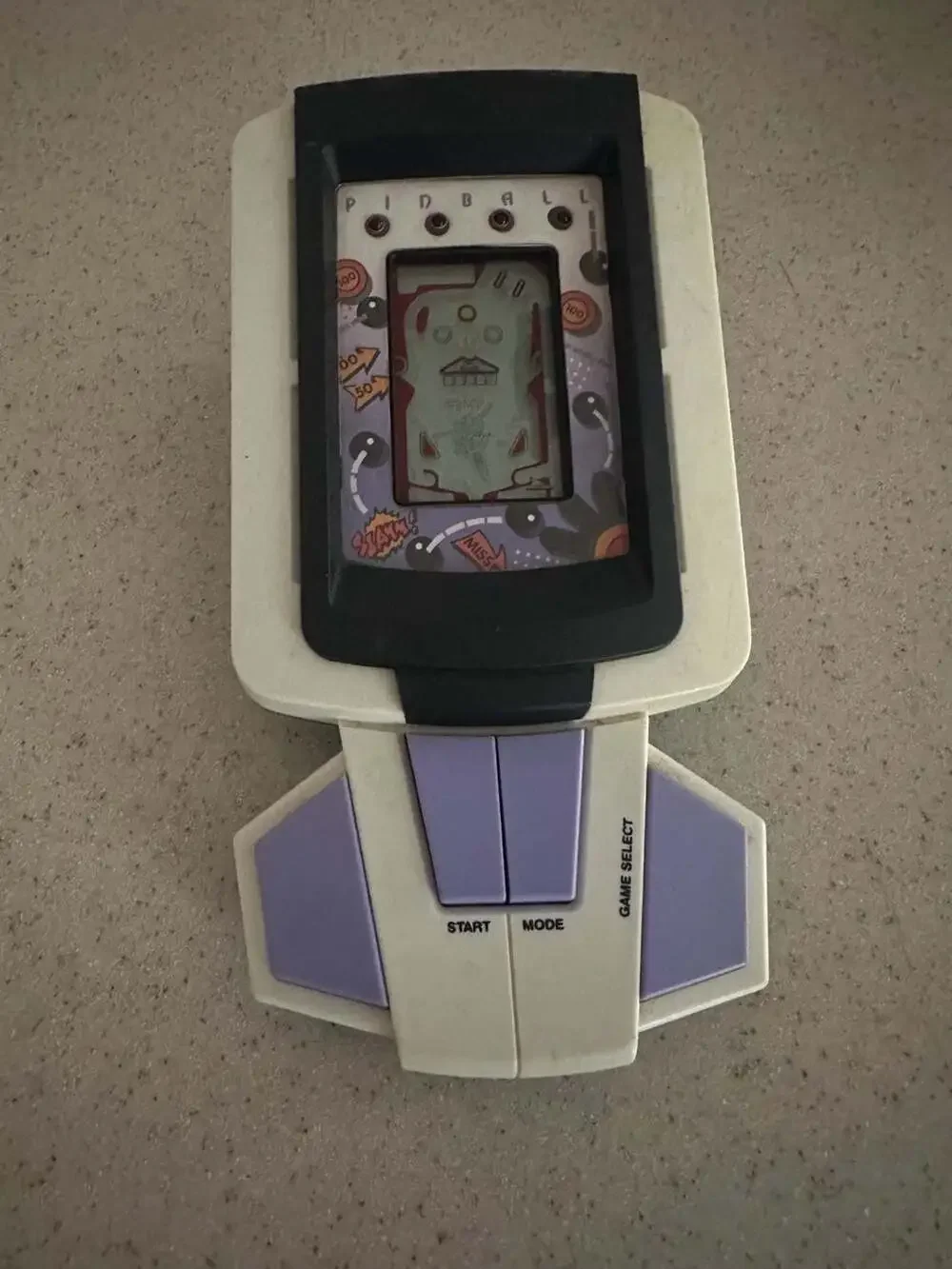 Vintage Action Mate Toys Model TT100 Handheld Electronic Pinball LCD Game